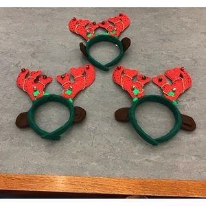 NWOT three reindeer headbands - So Cute